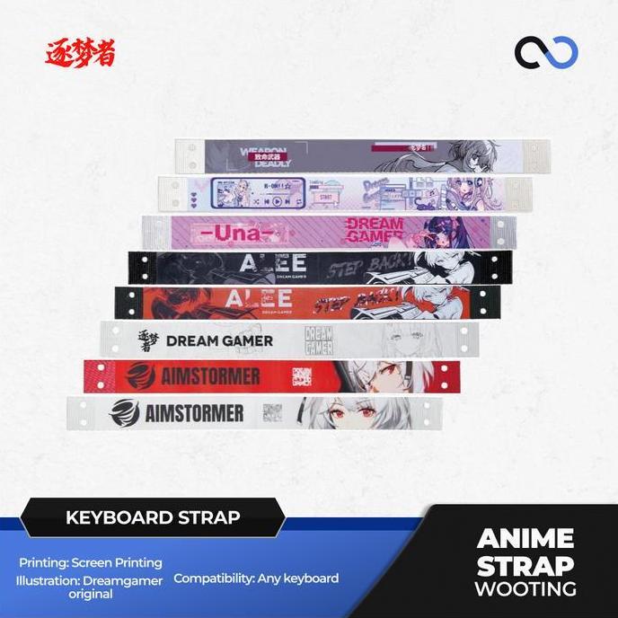 HARGA DISC - Dream Gamer Anime Strap Wooting Gaming Keyboard Universal