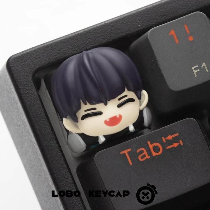 HARGA DISC - Lobo Soshiro Hoshina Kaiju No.8 Theme Artisan Keycaps Resin Keycap