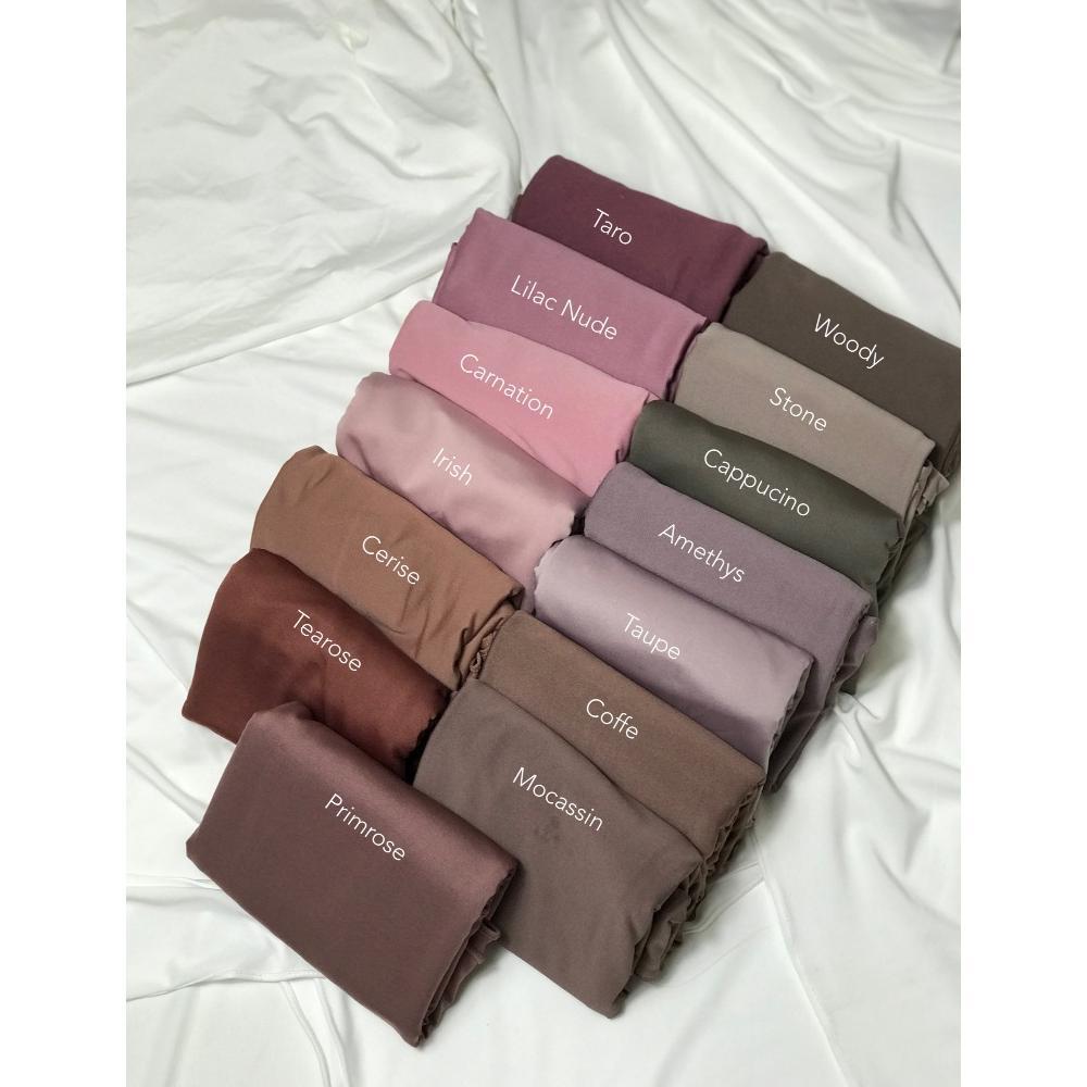 PAKET HEMAT Jasmine Jilbab-Inner Manset Daleman Leher Turtleneck Dada Kaos JERSEY Spandek Premium Wa