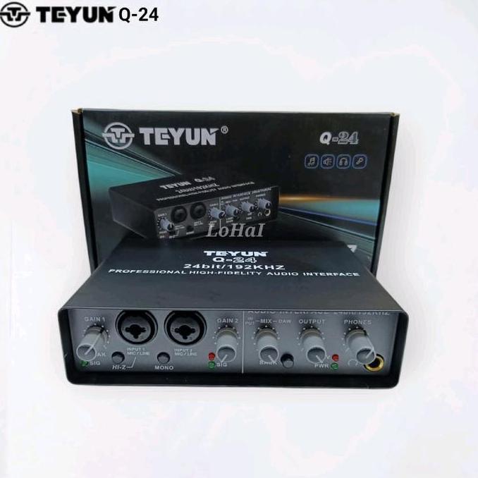 HARGA DISC - Teyun Q24 24bit/192khz Sound Card External Audio Interface TEYUN Q24