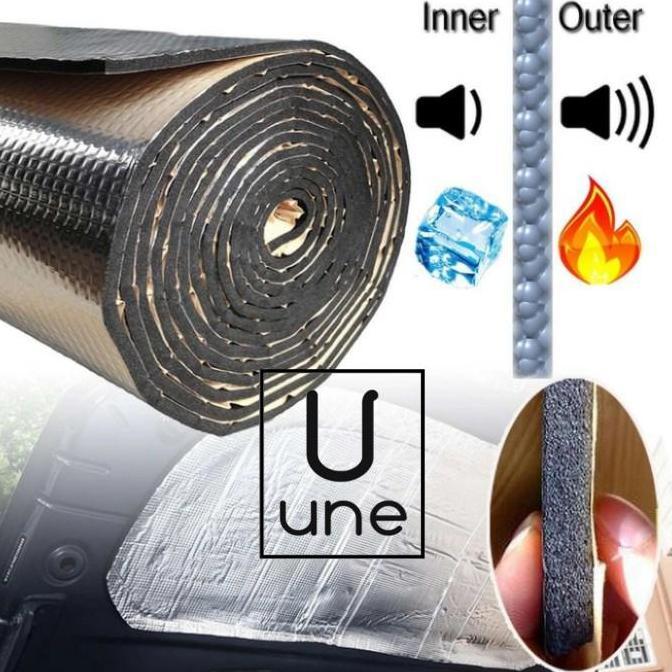 PEREDAM PANAS MOBIL UNIVERSAL ALUMUNIUM FOIL+PE FOAM 5mm 0.5 x 1M