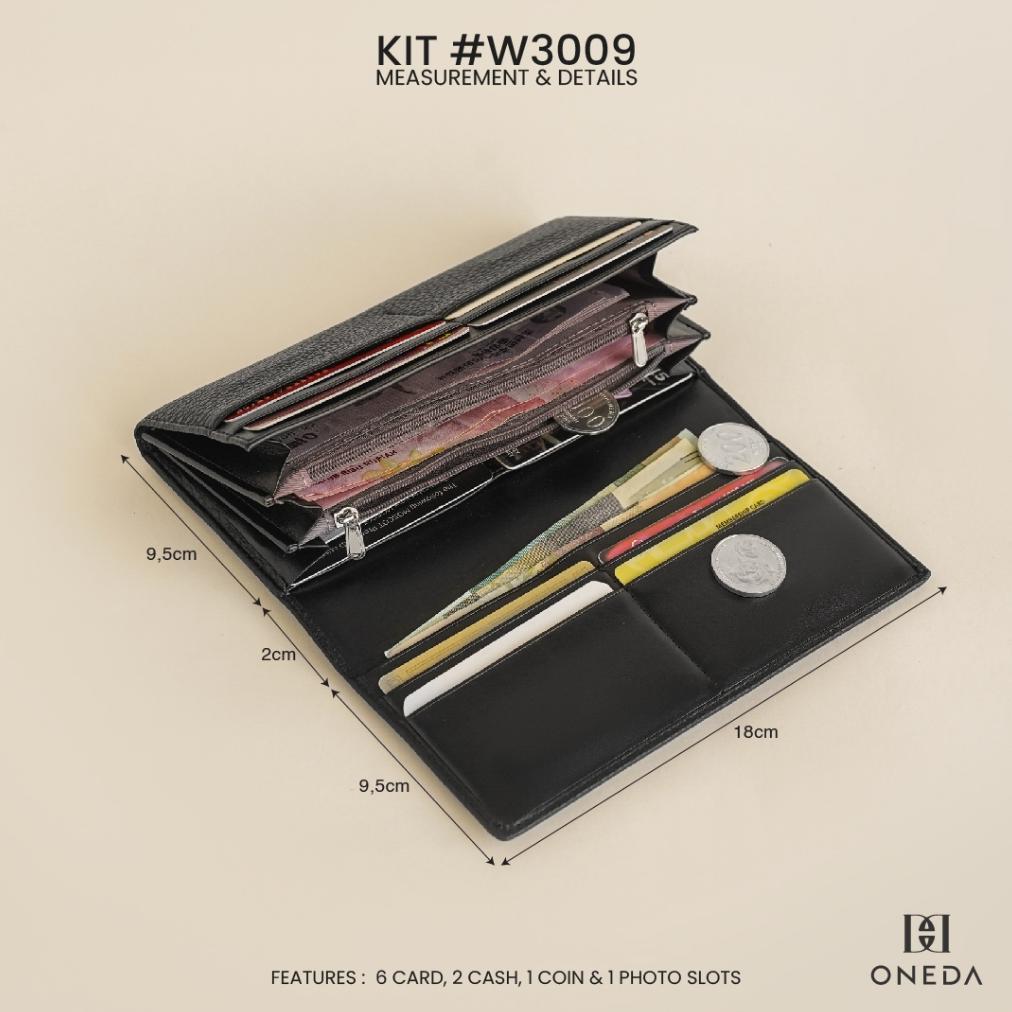 official oneda kit dompet lipat panjang cash coin wanita