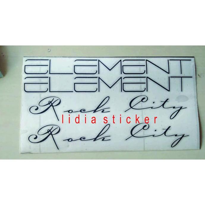 STICKER SEPEDA ELEMENT ROCK / CITY