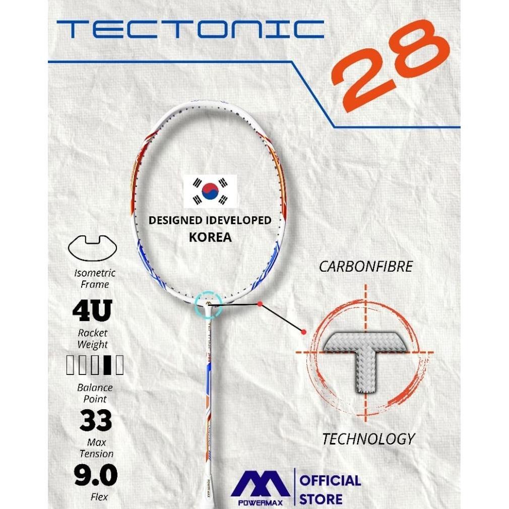 PROMO TERBARU Raket Badminton Powermax 36LBS Furious 50 M 800 Sting Shot Tectonic 28 Tornado 800 Ori