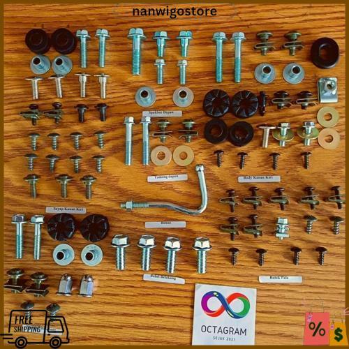 Baut Body Honda Kirana Full Set/Baut Bodi Full Set Honda Kirana Produk Andalan Toko