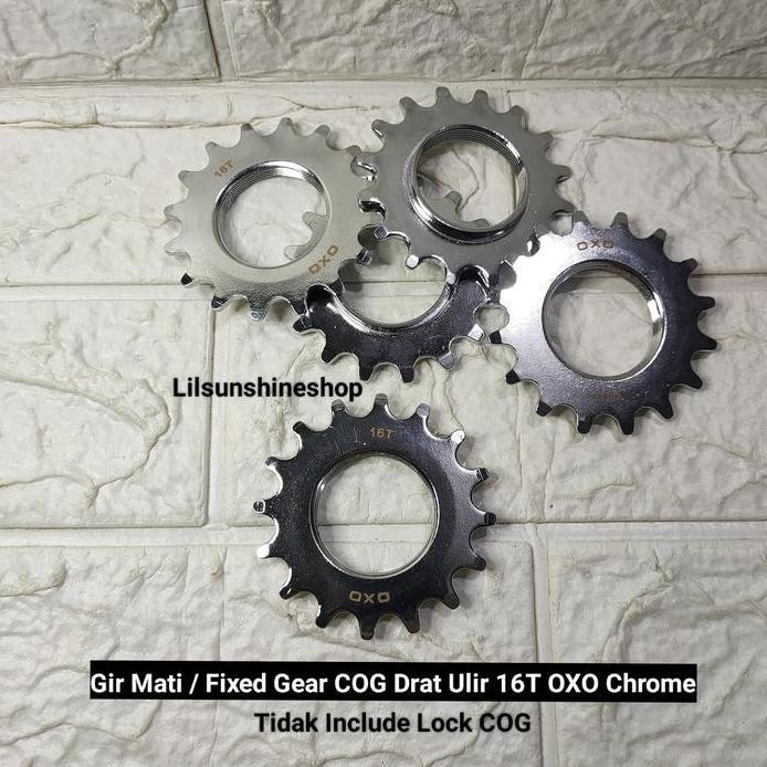 Gir Gear Cog Doltrap Torpedo Drat Ulir Sepeda FIXIE 12T 14T 16T 18T 20T 22T 24T Dan Pengunci Lock Fi