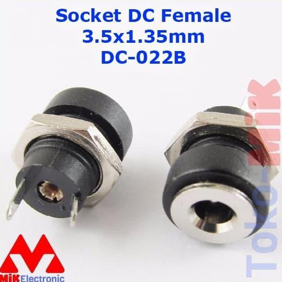 Soket Dc Female Power Socket 3.5X1.35Mm Pcb Plug Jack Dc022B Dc-022B