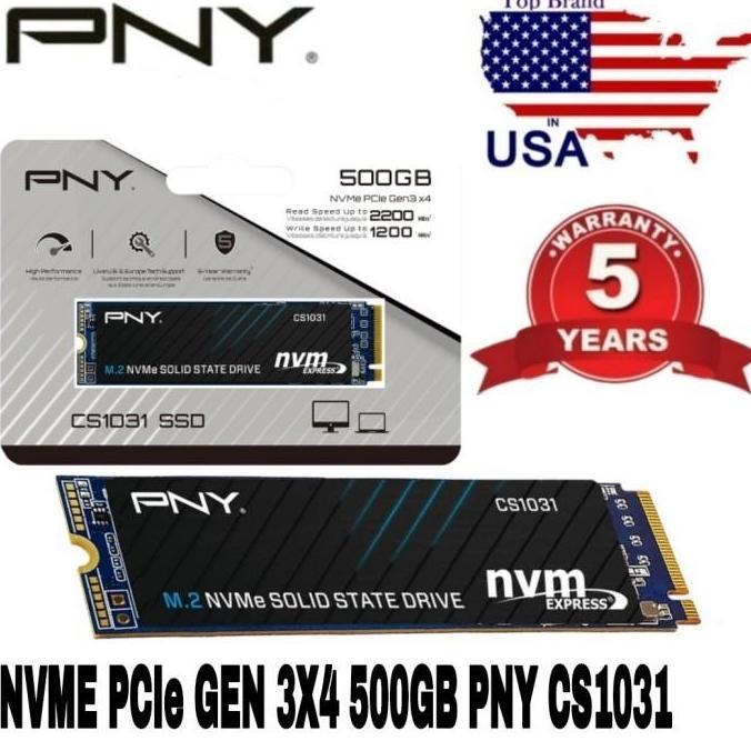 SSD PNY CS1031 M.2 NVME 500GB - Gen3x4