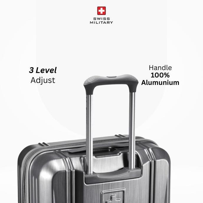 Grosir Swiss Military Koper Stila Koper Kabin - Dark Grey