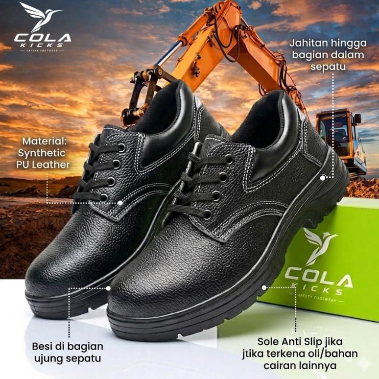 Sales Sepatu Safety Ujung Besi Sepatu Boots Pria Wanita Original Septy Kerja Proyek  Safety Shoes Jo