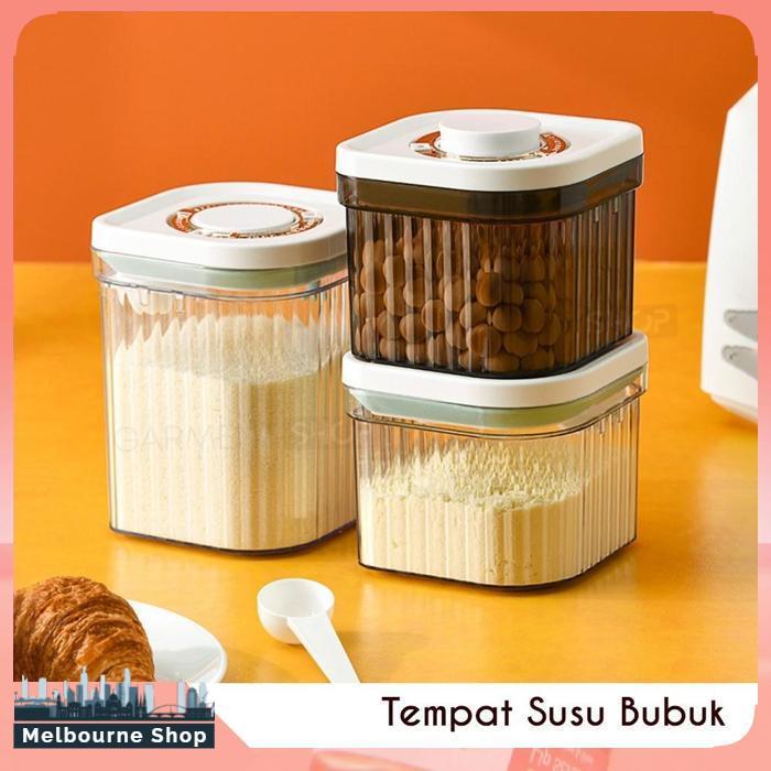 Kotak Susu Bubuk Bayi Container Box Wadah Susu Toples Snack Tutup Tekan Kedap Udara Bagus Melbourne 