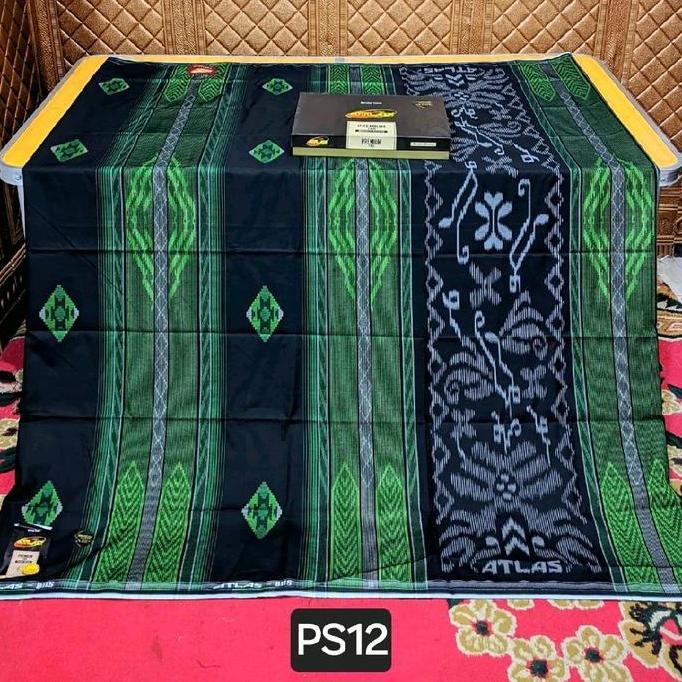 sarung ATLAS PREMIUM 780 GOLD MOTIF BHS Songket