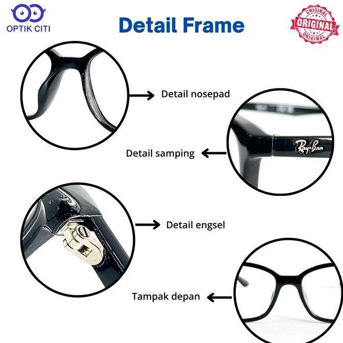 Murah Frame Kacamata Pria Wanita Original Rayban Rb 7094 D