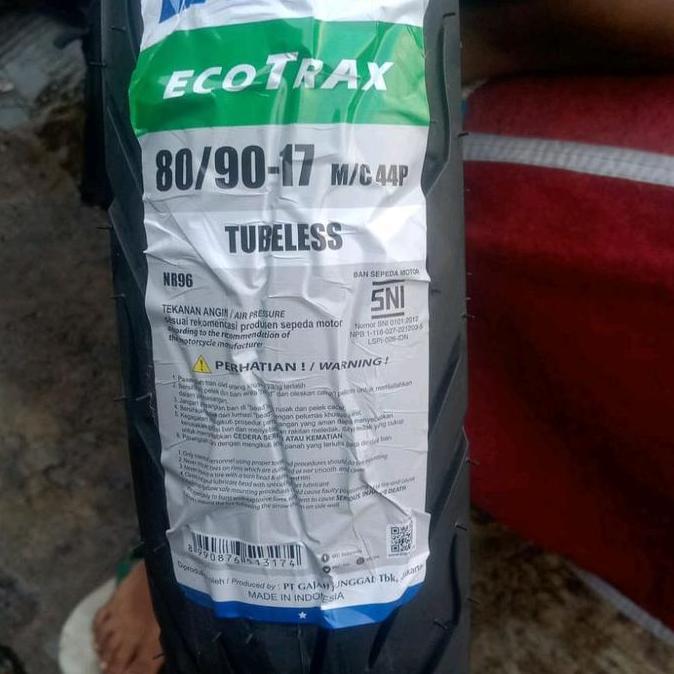 BAN LUAR 80 90 17 IRC TUBELESS READY