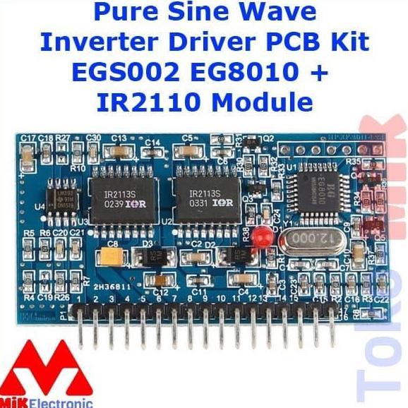Pure Sine Wave Inverter Driver Pcb Kit Egs002 Eg8010 + Ir2110 Module