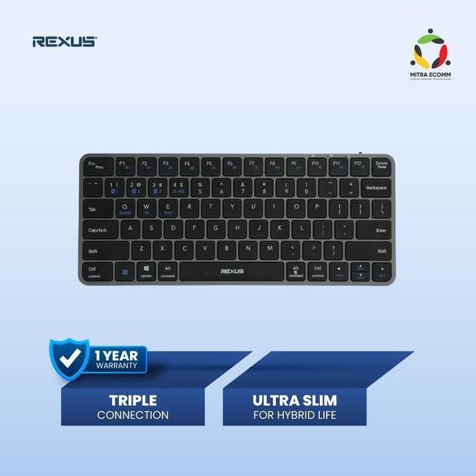 Rexus KL150 / KL-150 Keyboard Office Wireless Low-Profile - Layout Ultra slim Design