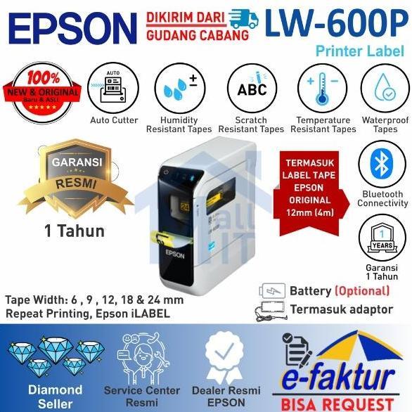PRINTER EPSON LW-600P EPSON LW600P LABEL PRINTER