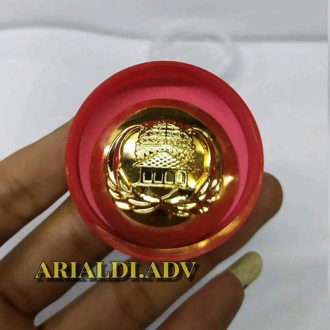 pin korpri tumpuk emas ukuran 4 cm pin korpri tumpuk premium ukuran besar