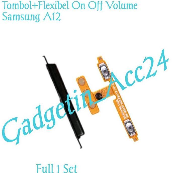 Tombol+Flexibel On Off Volume Untuk Samsung A12 Flexibel Tombol Power On Off Volume Full 1 Set