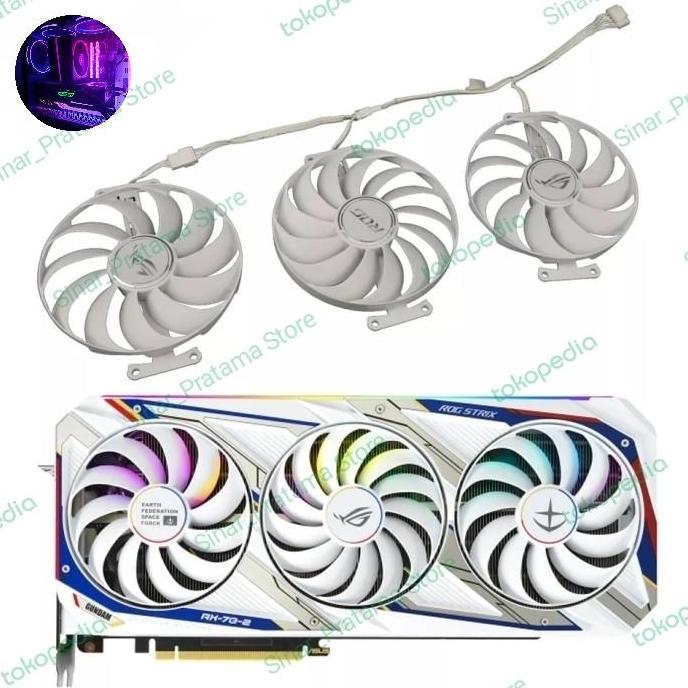 Fan Asus Rog Strix RTX 3070 3080 3090 95mm 7pin White Edition OEM