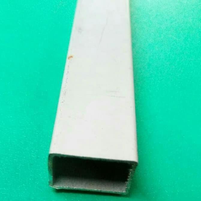 HOLO KOTAK GEPENG ALUMINIUM 12*25 MM TEBAL