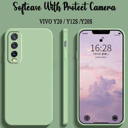 Best Sale Softcase Macaron Polos For Vivo Y20 Y12S Y20S - Case Hp Vivo Y20 Y12S Y20S - Casing Hp Viv