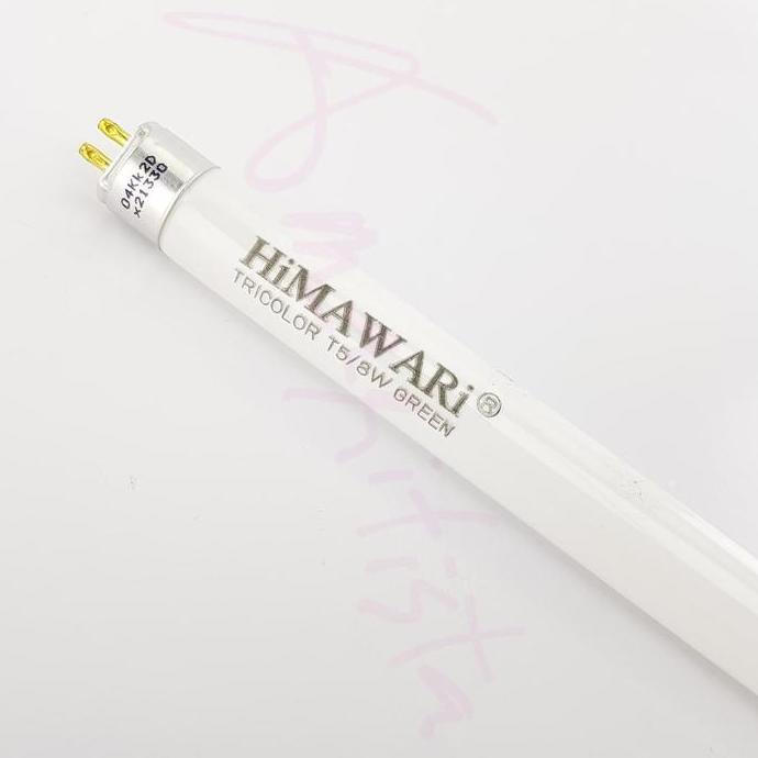 Ready Refill Lampu T5 Himawari 8W 8 watt 8watt Hijau Green Full Length 30cm