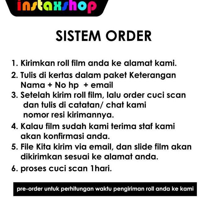Cuci Scan Roll Film Roll film 35mm Color