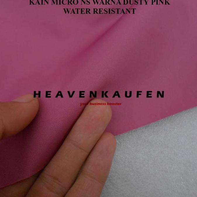 Kain Jaket Micro NS Warna Dusty Pink Water Resistant Meteran