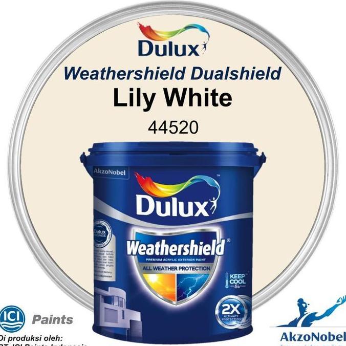 CAT DULUX WEATHERSHIELD 20 LT - LILY WHITE 44520