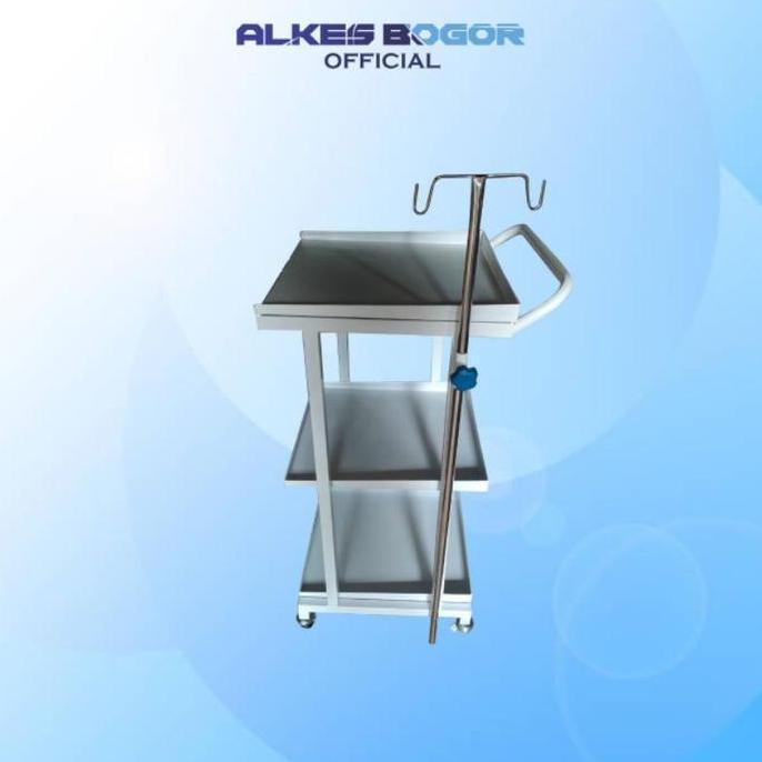 Trolley EKG Rumah Sakit | Troly Monitor Besi