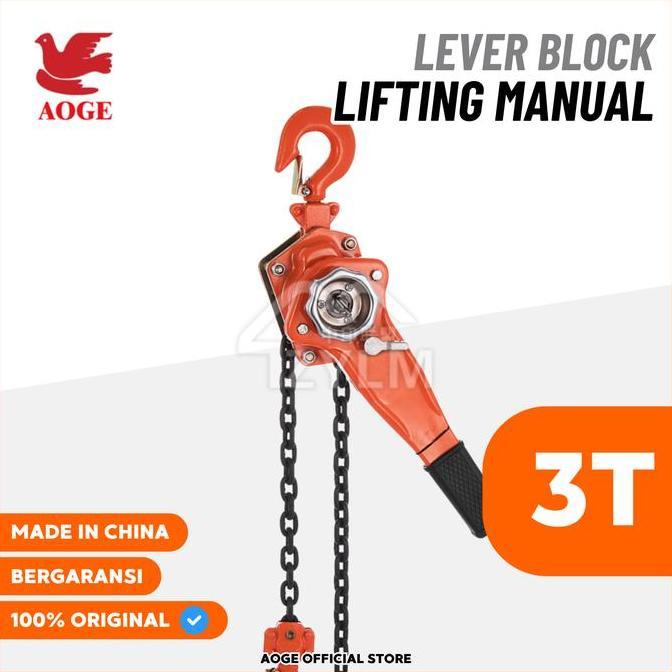 AOGE Lever Block 1T, 2T, 3T dan 6T (1.5 Meter)