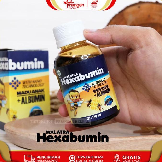 Lansungkirim- Latra Hexabumin Madu Vitamin Anak Ekstrak Albumin Pegagan Temulak Untuk Penambah Nafsu