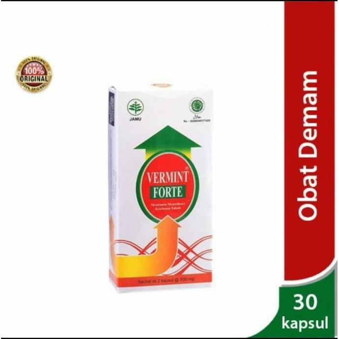 Lansungkirim- Vermint Forte Kapsul Ekstrak Cacing | Demam Tipes Typus