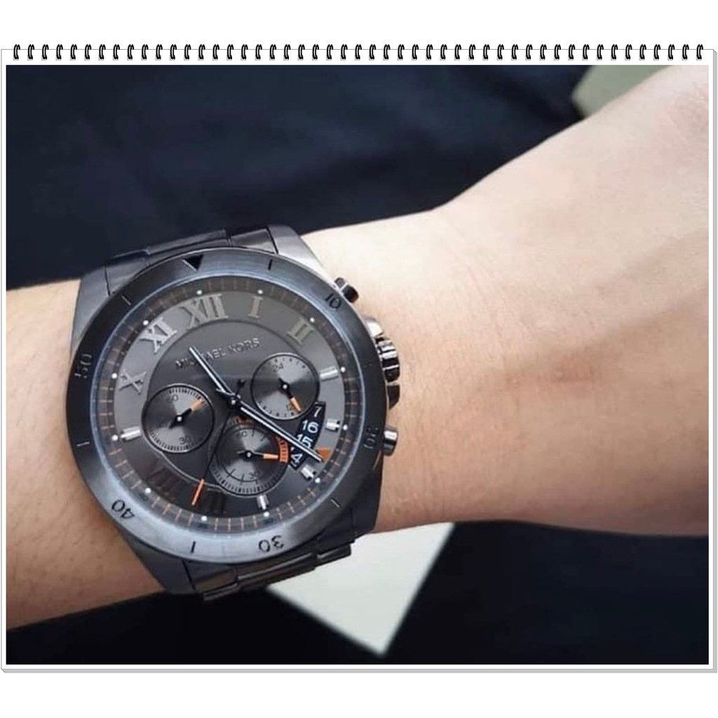 Michael Kors Brecken men's stainless steel quartz dress watch MK8465 MK8438