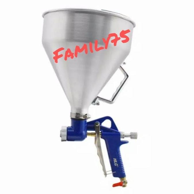 Spray gun Hopper gun Cat semen tembok Cat texture Tekstur Cement gun