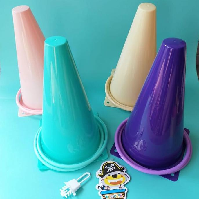 Mainan Lempar Cincin Kerucut Cone Ring - Cone Rintangan Olahraga - Kerucut Rintangan