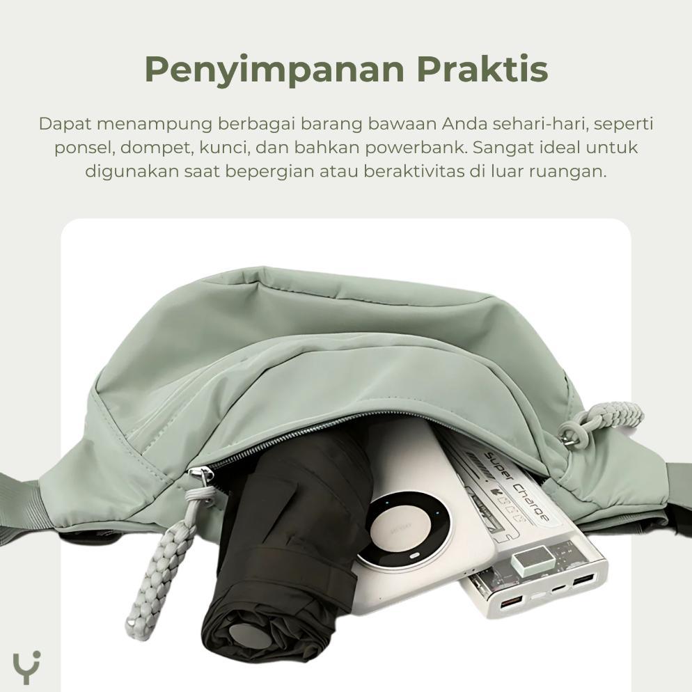 HOT PRODUCT YOURA - TAS PINGGANG UNISEX PRIA WANITA / WAIST BAG UNISEX / TAS PINGGANG WATERPROOF KOR