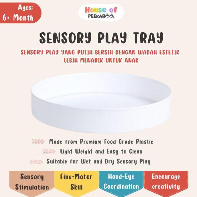 [LIMITED PRODUCT] SENSORY PLAY TRAY | Sensory Bin | Sensory Tray | Nampan Sensory Play | Wadah Main 