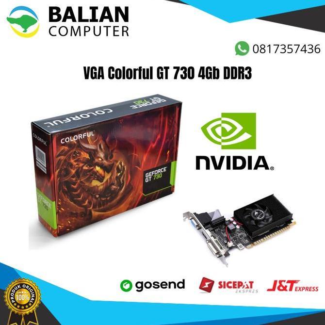 TERMURAH - Vga Colorful GT 730k 4Gb ddr3 / GT730 4Gb