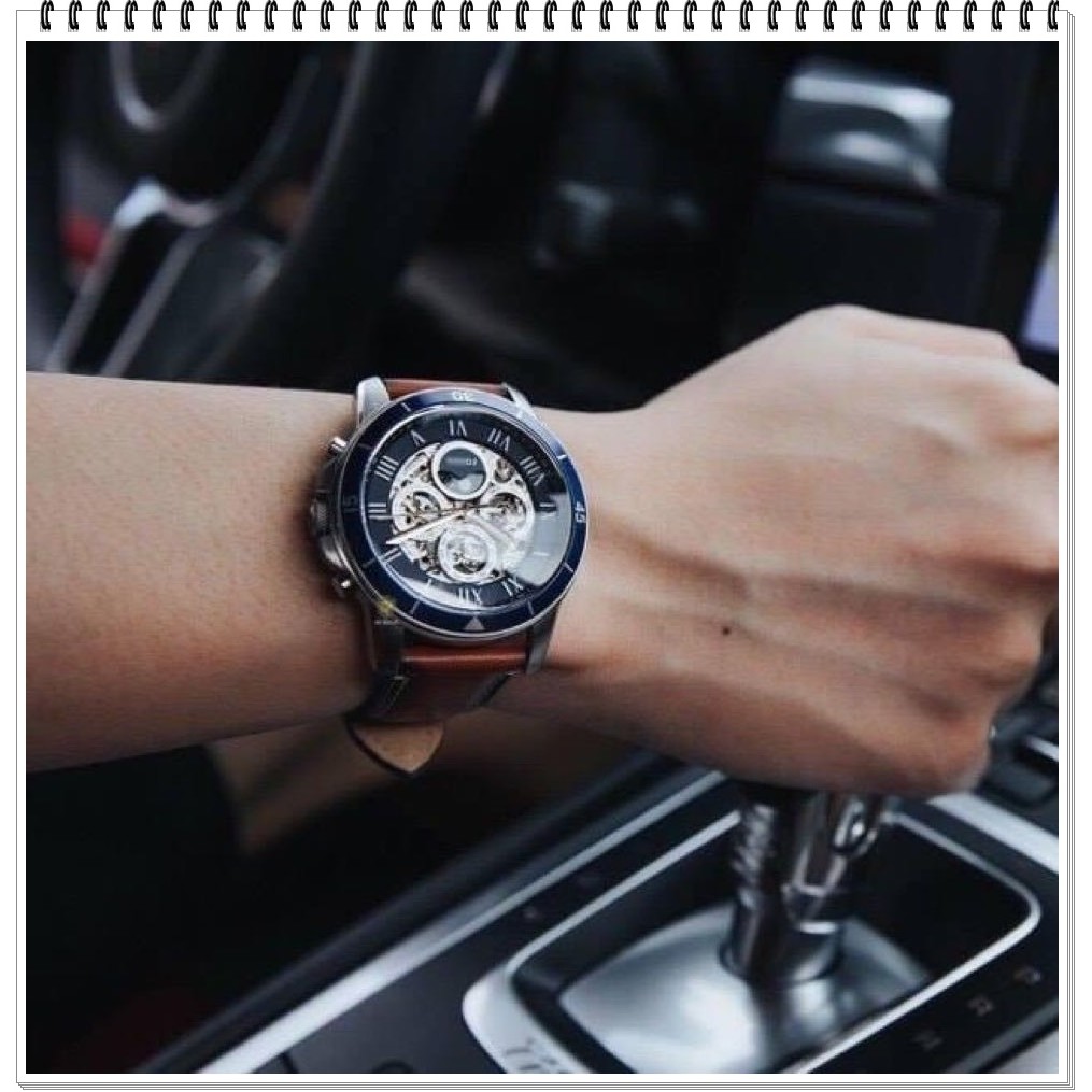 Fossil Grant automatic skeleton men's watch dress watch ME3138 ME3140 ME3141