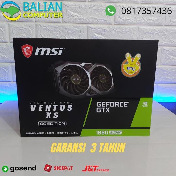 TERBARU - VGA MSI GTX 1660 SUPER 6GB 192BIT / VGA GEFORCE GTX1660 SUPER