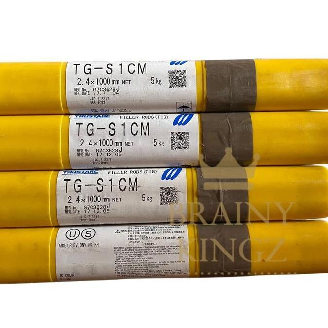 Murah Kawat Las Filler Kobelco Tg-S1Cm Aws Er80S-G 2,4Mm Tgs1Cm 2.4Mm, 5 Kg