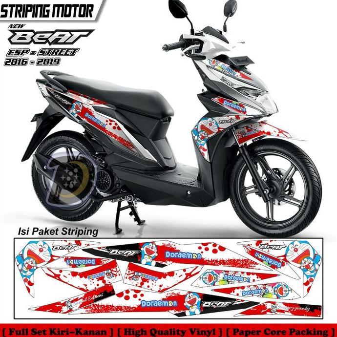 STIKER MOTOR BEAT ESP - STREET 2016 2019 STRIPING LIS BEAT ESP - STREET STIKER VARIASI BEAT ESP DORA