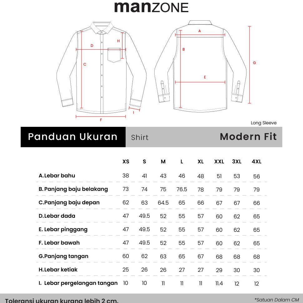 Manzone Kemeja Batik Lengan Panjang Pria Chandramaka - Red