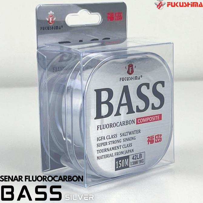 DIBAS_TAVE  - SENAR PANCING 150 METER BASS SILVER WARNA BENING FLUOROCARBON FUKUSHIMA