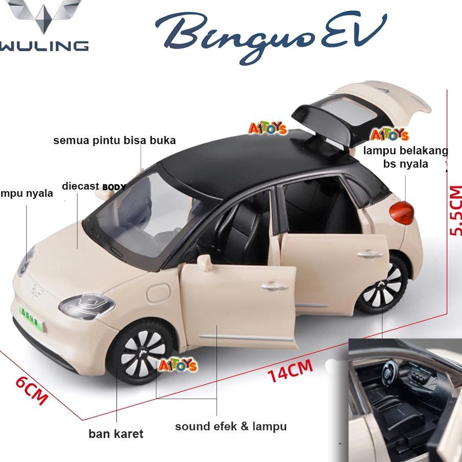 Diecast Mobil Wuling Bingo Miniatur Wuling Binguo  Mainan Mobil Wuling Bingo Mainan Diecast Mobil By
