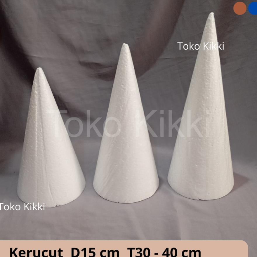 Kerucut D15 T30-40Cm Styrofoam /Gabus /Sterofoam