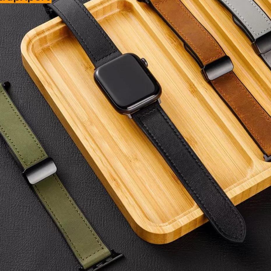 Silicone Leather Strap For Apple Watch Se Ultra 3 2 49Mm Iwatch Series 11 10 9 8 7 6 5 46Mm 42 45 44