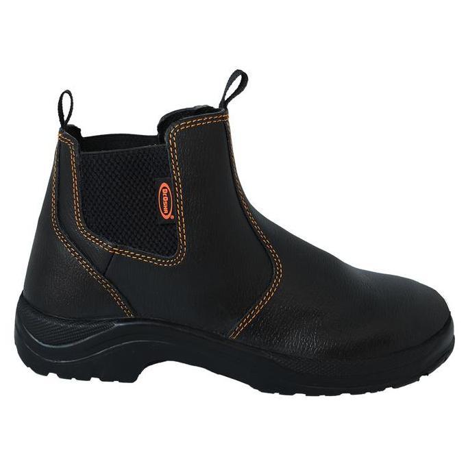 Grosir Dr Osha Principal 2222 S1 Safety Shoes Ankle Boot - Black